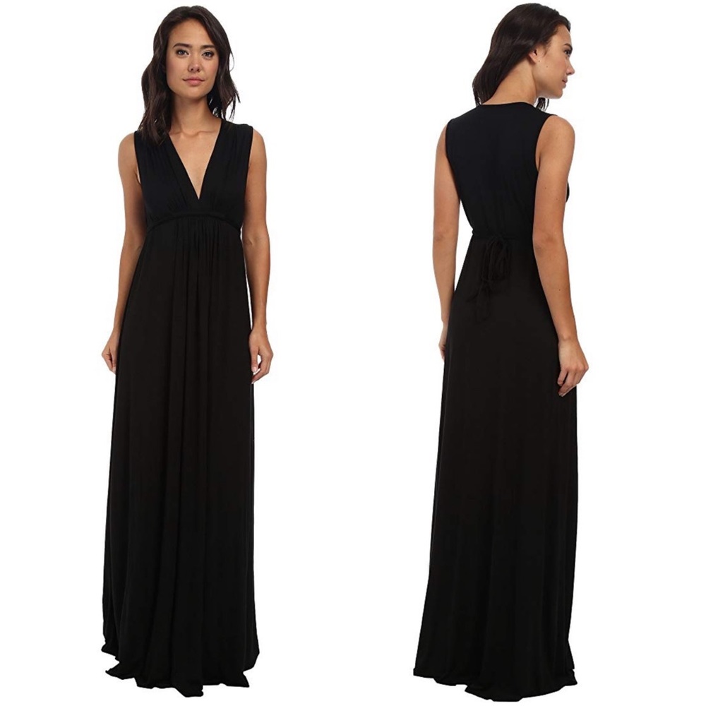 Rachel Pally Black Long Sleeveless Caftan Dress